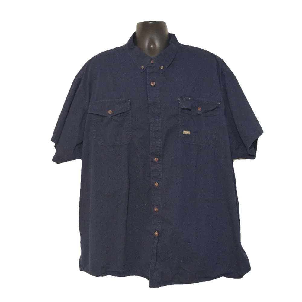 Ariat Rebar Men's Navy SS Shirt 4XL‎